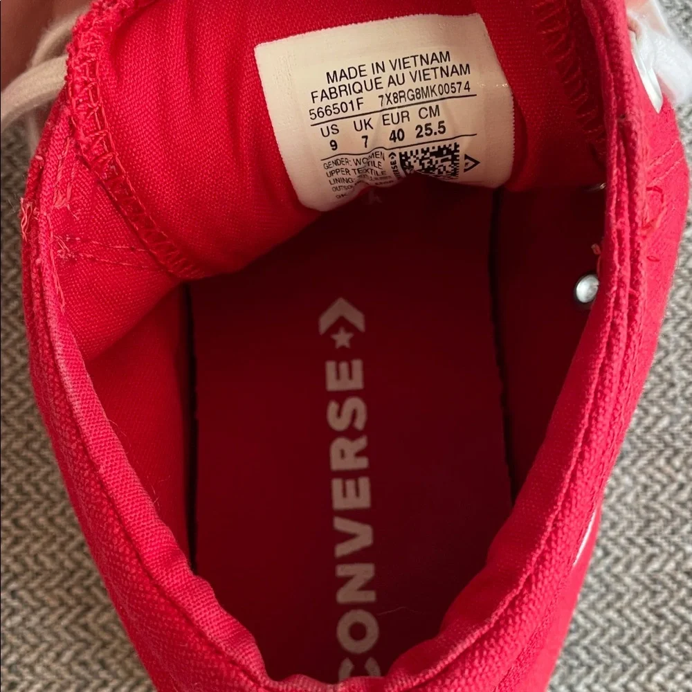 Converse All Star Red Canvas Sneakers